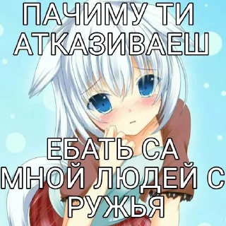 Стикер @goose_arinshik я няша - 1