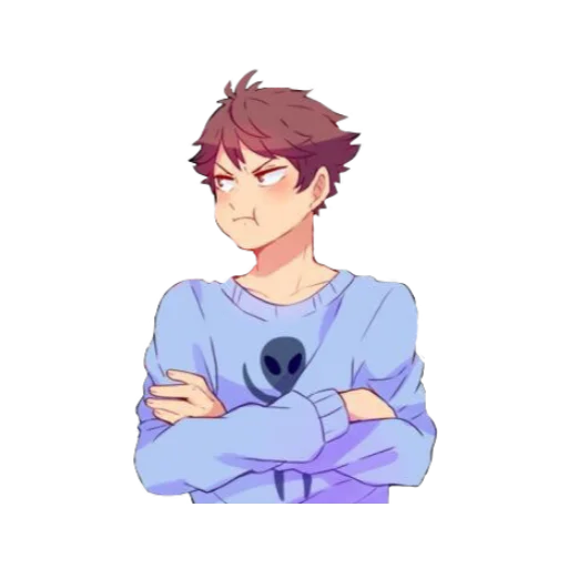 human face cartoon clothing