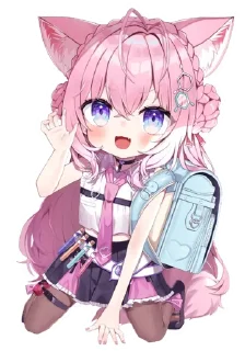 Стикер Hakui KOyOri (hololive) @Anak_kucing_stiker - 5