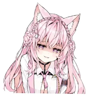 Стикер Hakui KOyOri (hololive) @Anak_kucing_stiker - 6