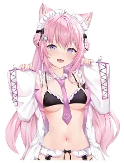 Стикер Hakui KOyOri (hololive) @Anak_kucing_stiker - 1