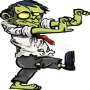 Sticker Halloween Zombie - 0