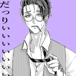 Стикер Hanma Shuji. - 4