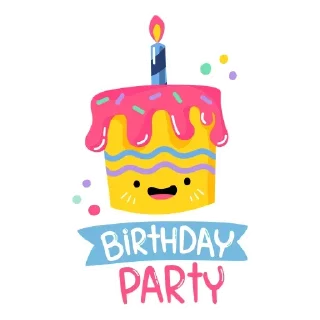 Стикер Happy Birthday - 1