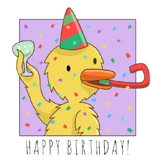 Стикер Happy Birthday - 5