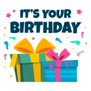 Стикер Happy Birthday - 9