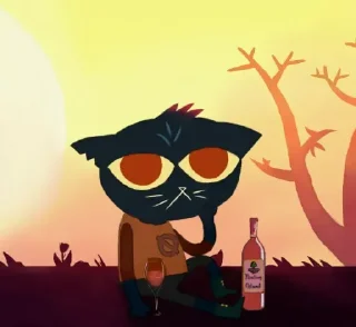 Стикер Happy wolf by @anime_stickerr - 10