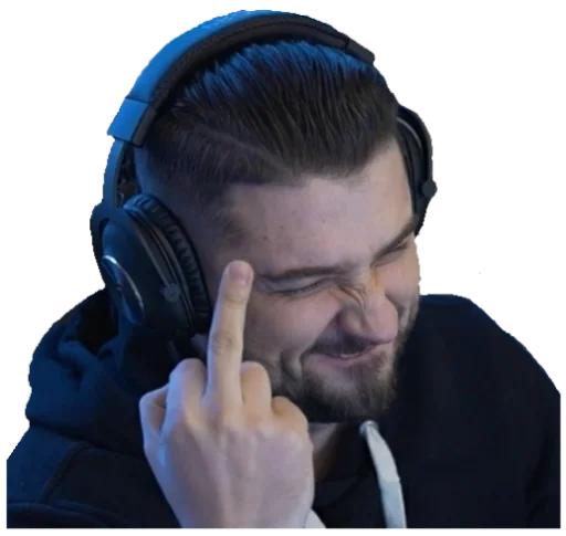 headphones person human face