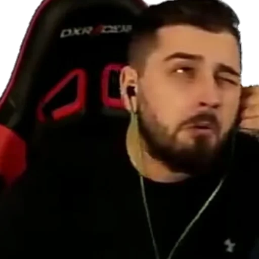 person headphones human face