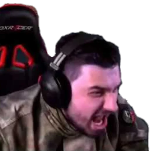 headphones human face man