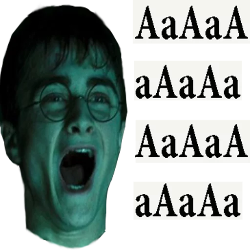 Harry Potter Stickers - человеческое лицо