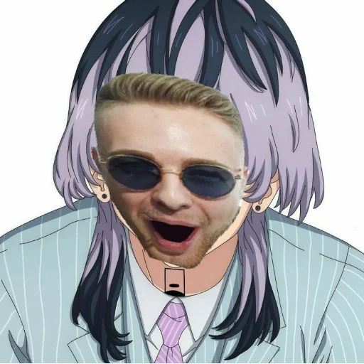 anime cartoon human face