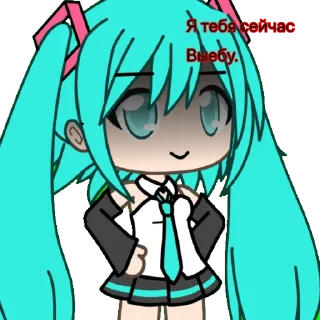 Sticker ГАЧА МУЧИ С ХАТСУНЕ МИКУ - 4