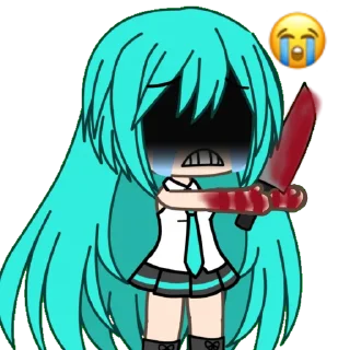 Sticker ГАЧА МУЧИ С ХАТСУНЕ МИКУ - 5