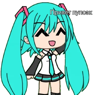 Sticker ГАЧА МУЧИ С ХАТСУНЕ МИКУ - 6