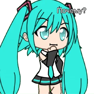 Sticker ГАЧА МУЧИ С ХАТСУНЕ МИКУ - 11