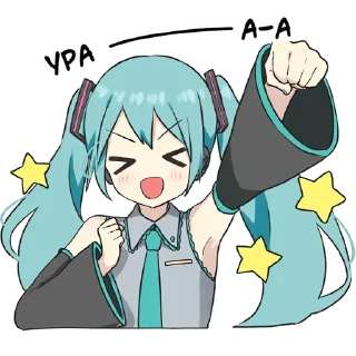 Sticker Hatsune Miku @hoshiyaku - 2