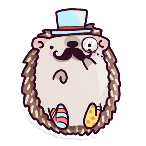 Sticker Hedgehog @artrarium - 2