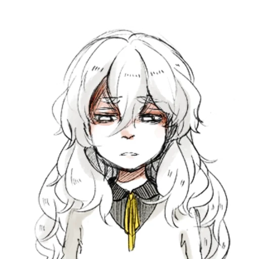 эскиз аниме искусство