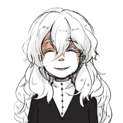 аниме эскиз иллюстрация