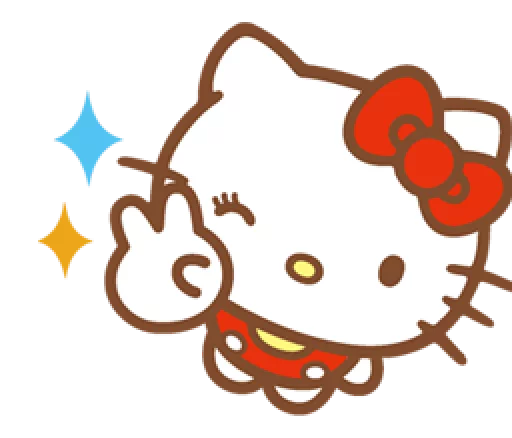 Стикер Hello Kitty (Happy Days ver.) - 6