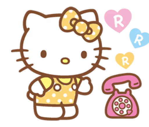 Стикер Hello Kitty (Happy Days ver.) - 5