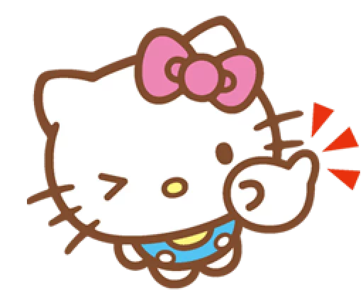 Стикер Hello Kitty (Happy Days ver.) - 3