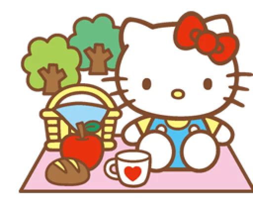 Стикер Hello Kitty (Happy Days ver.) - 2