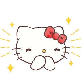 Sticker Привет Китти! @Nyasticks - 1