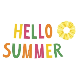 Sticker Hello Summer @stickersb2b - 1
