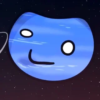 Стикер Нептун (чо?) @Femoji - 9
