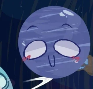 Стикер Нептун (чо?) @Femoji - 3