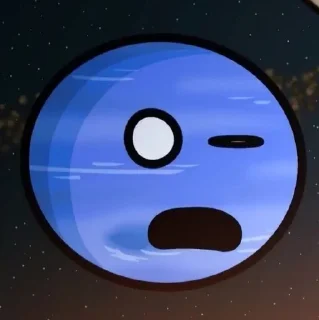 Стикер Нептун (чо?) @Femoji - 2