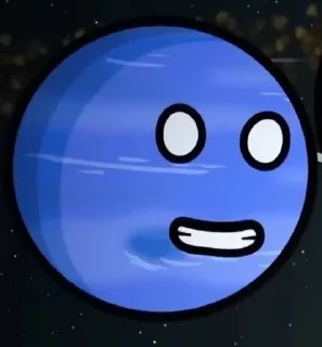 Стикер Нептун (чо?) @Femoji - 5