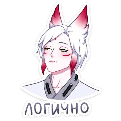 Стикер Хидэ @nyasticks - 2