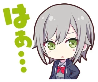 Стикер Hinomori Shiho (@StickersbyShibi) - 5