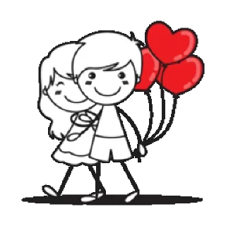 Стикер Love You @stickersb2b - 11