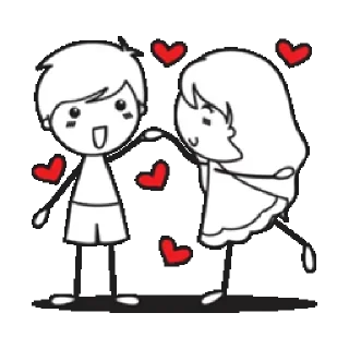 Стикер Love You @stickersb2b - 4