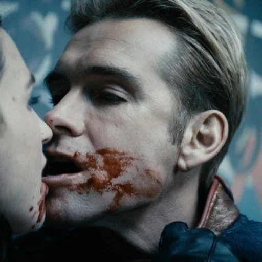 person human face blood