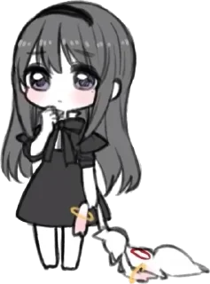 Стикер Homura Akemi :: @meowblog - 2