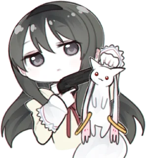 Стикер Homura Akemi :: @meowblog - 7
