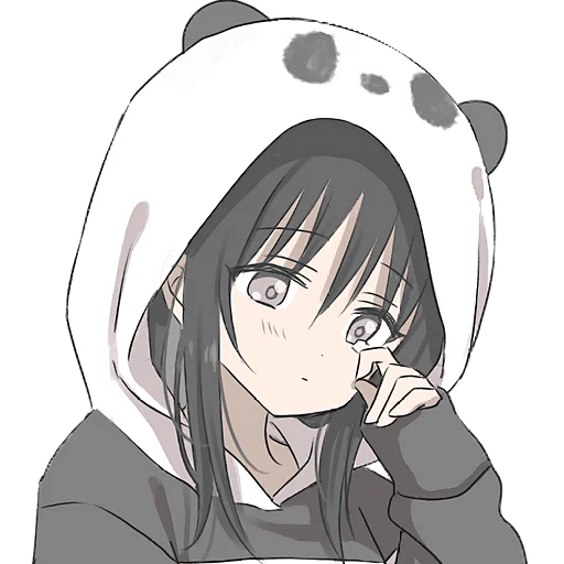 Sticker Hoodie_Panda_Nyasticks - 1