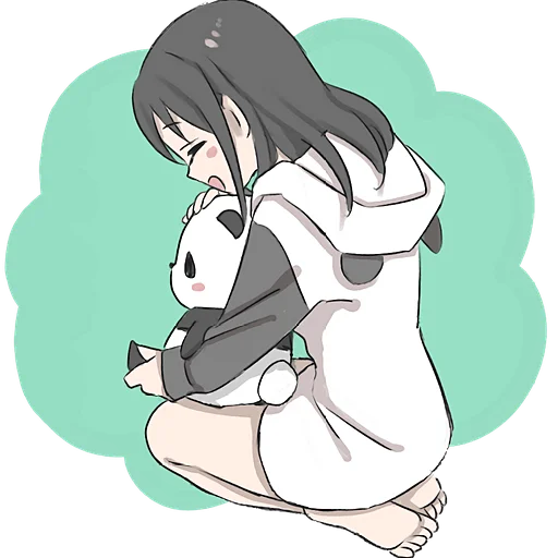 Sticker Hoodie_Panda_Nyasticks - 1