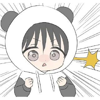 Стикер Худи-панда @Nyasticks - 3