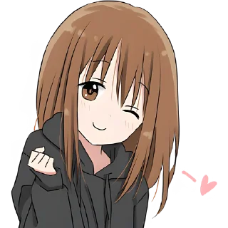 Стикер Худи-тян @Nyasticks - 6