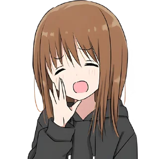 Стикер Худи-тян @Nyasticks - 2