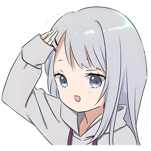 Худи-тян серая @Nyasticks - 