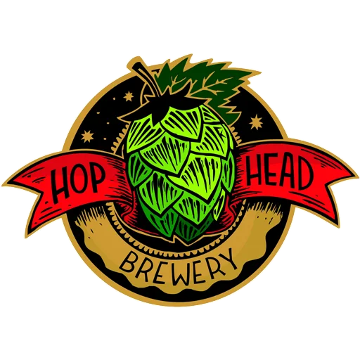 HopHead Brewery stickers - рисование