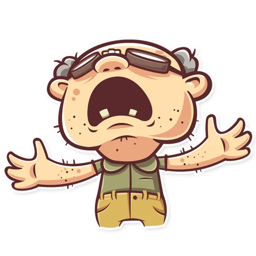 Sticker Hot_grandpa - 1