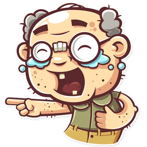 Sticker Hot_grandpa - 1
